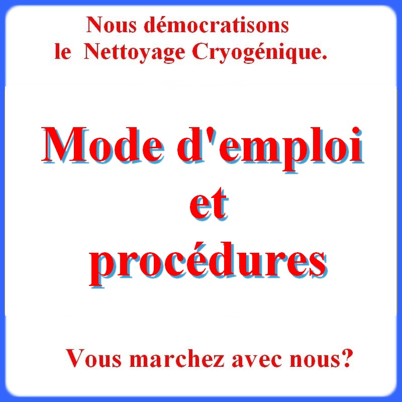 Retrouver les produits de LE NETTOYAGE CRYOGENIQUE sur le 